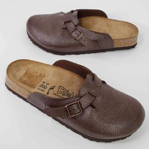 Birkenstock Boston Grip Vintage Wood Roast Leather Womens Size EU 39 US 8 M